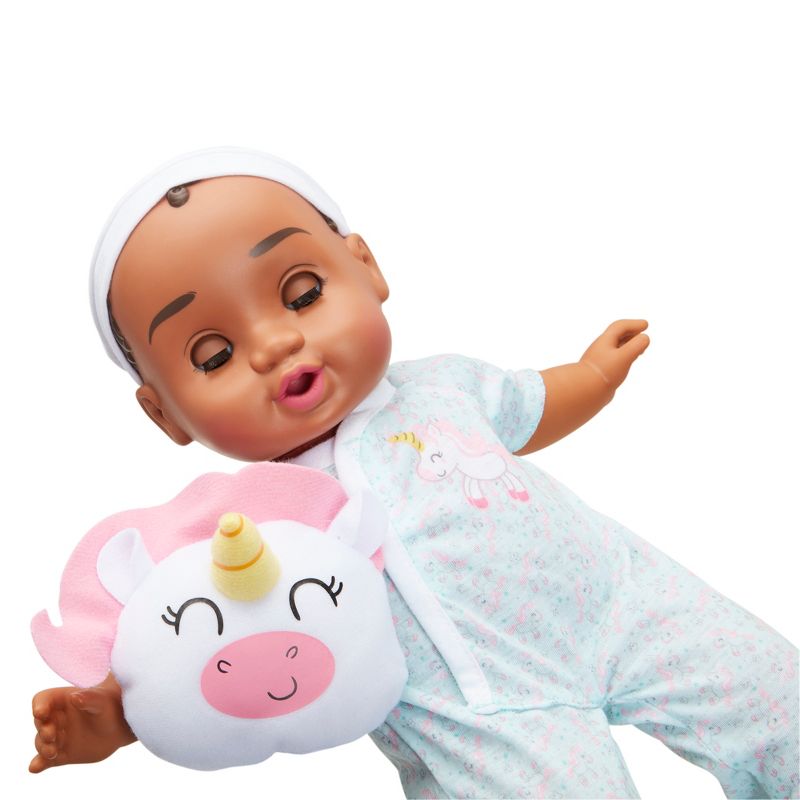 Perfectly Cute My Sleepy Baby - 14" Baby Girl Doll - Dark Brown Hair