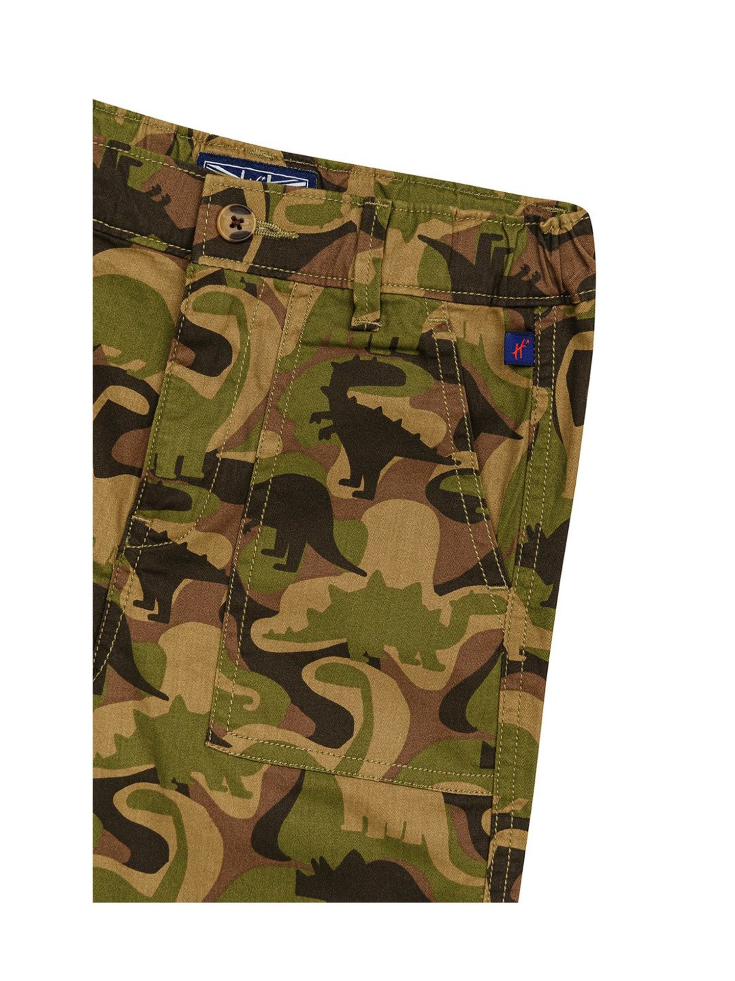 H by Hamleys Kids Multicolor Camouflage Shorts