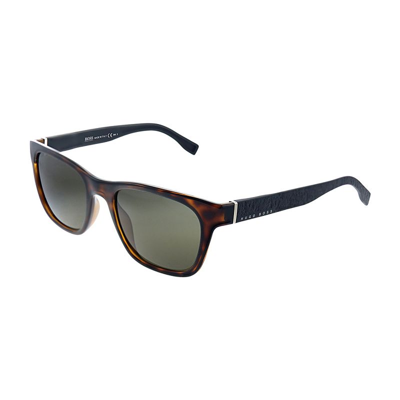 Hugo Boss 0830/S Z21 Unisex Rectangle Sunglasses Havana Black 53mm