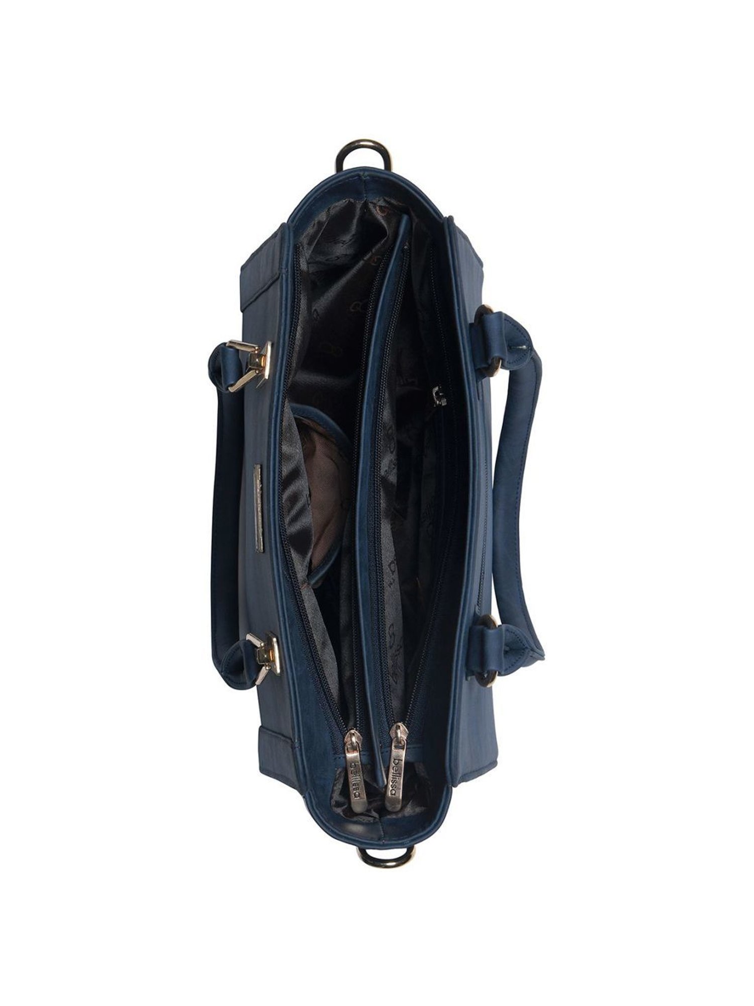 Bellissa Blue Solid Medium Elegant Shoulder Handbag