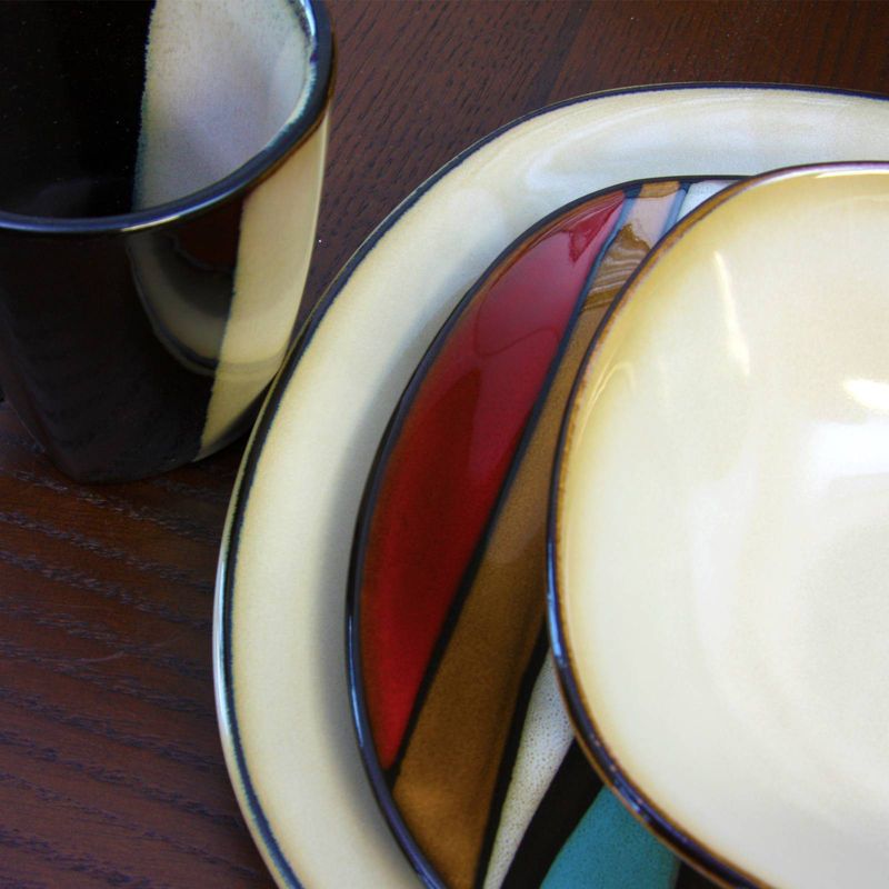 Gibson Elite 16pc Stoneware Althea Dinnerware Set