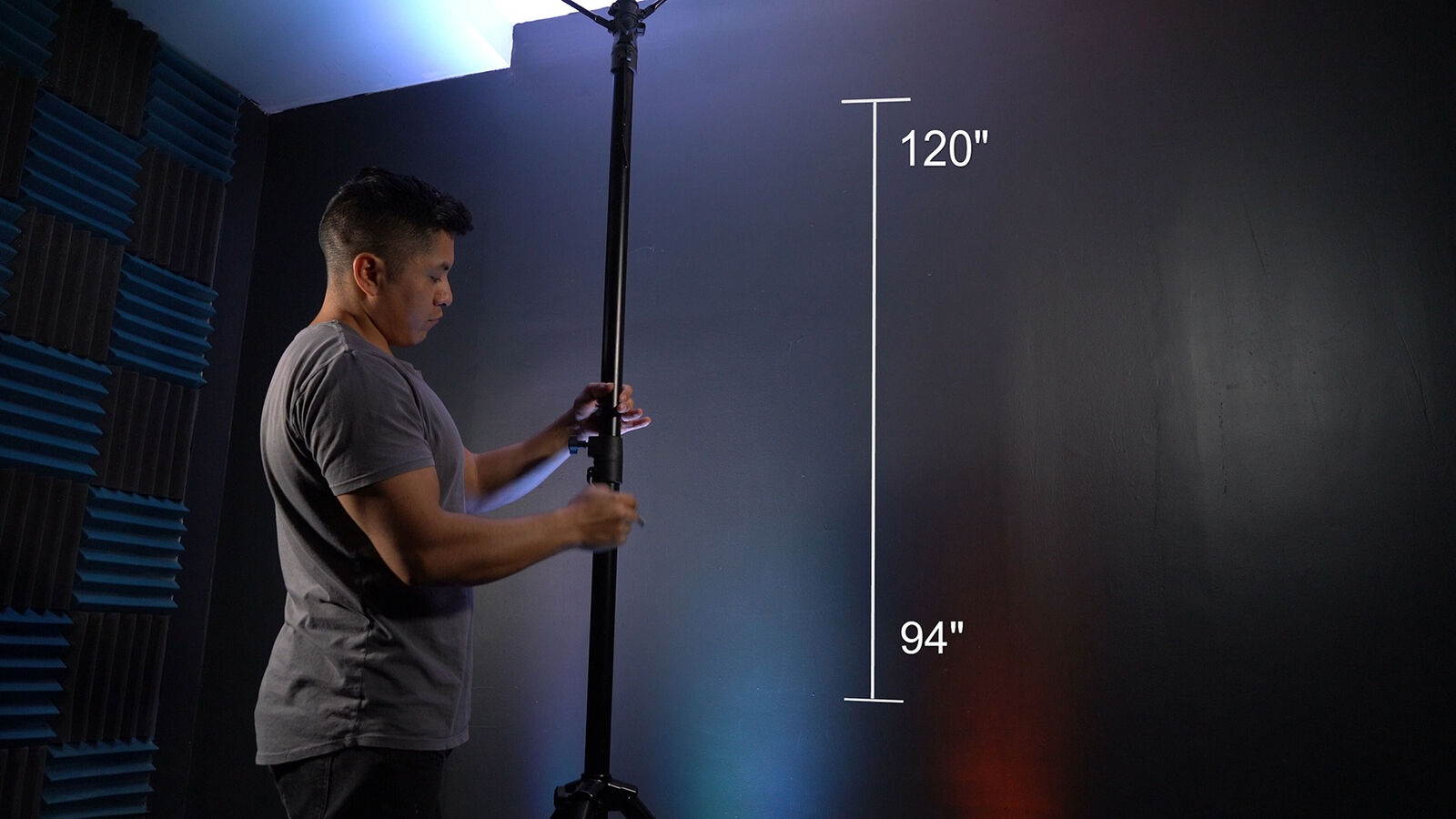 2   RVLS1 Lighting Tree Light Stands + Scrim Werks White Cloth Covers