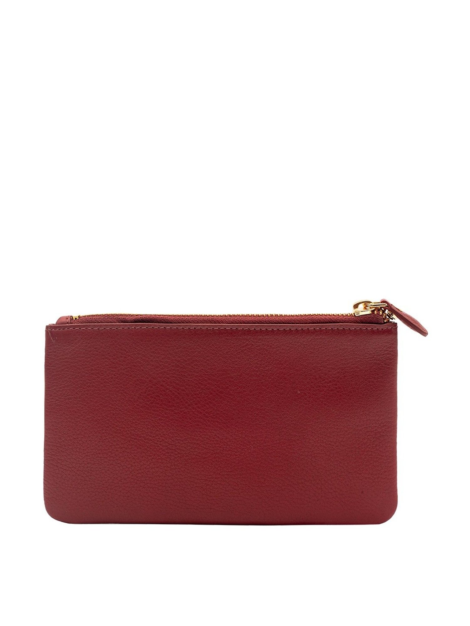 Eske Aleta Maroon Solid Wallet for Women