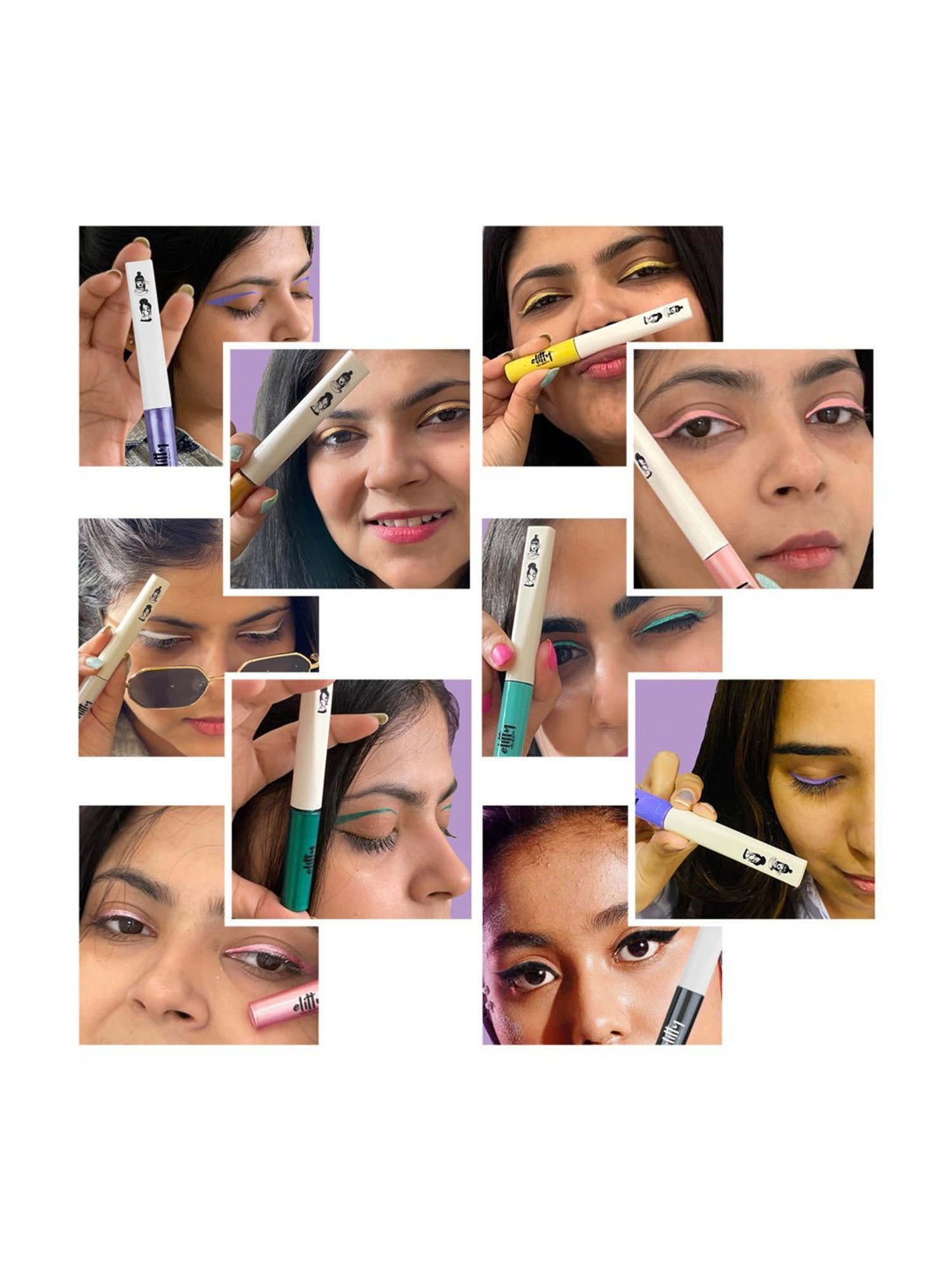 Elitty Eye Gotta Feeling 10/10 Bundle Eyeliner Combo - Pack of 10