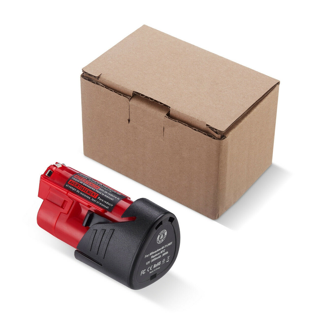 2PCS 12V XC 3.0Ah Lithium Battery  Charger For Milwaukee M12 48-11-2401 2420 US