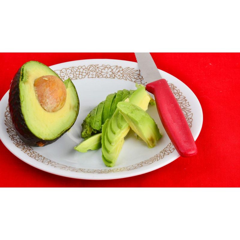 Victorinox 4 Inch Swiss Classic Paring Knife with Serrated Edge Spear Point, Red