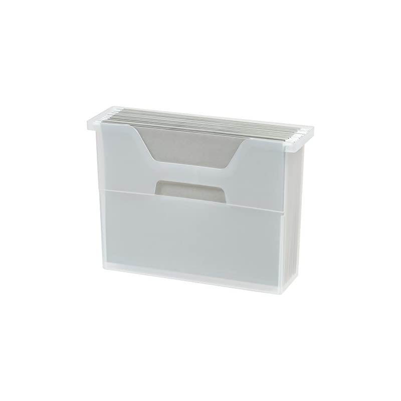 USA OTFB-S Desktop File Box, Small, Clear, 6 Pack