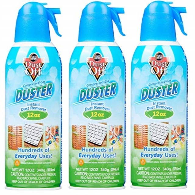Dust-Off Falcon Professional Electronics Compressed Air Duster, 12 oz, 3 Pack