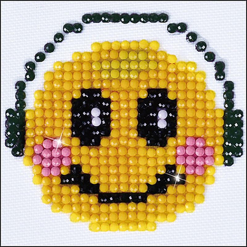 Diamond Dotz Diamond Embroidery Facet Art Kit 3"X3"-Smiling Groove W/Frame