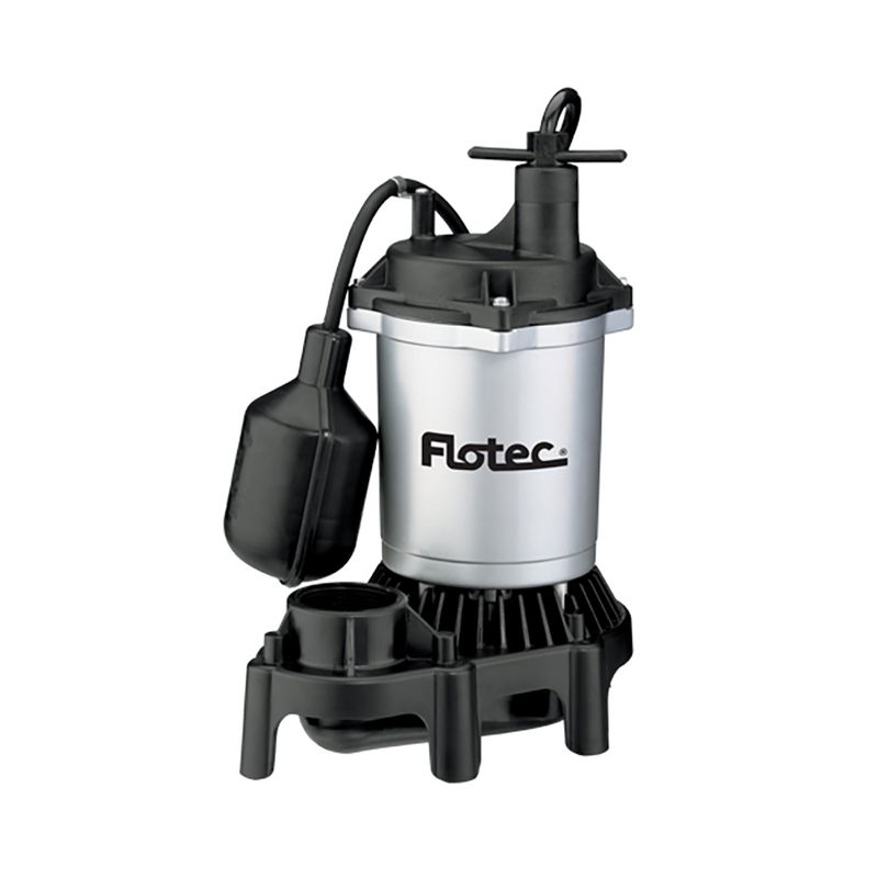 Flotec FPZS50T 1/2 HP 4200 GPH Max Flow Submersible Thermoplastic Sump Pump