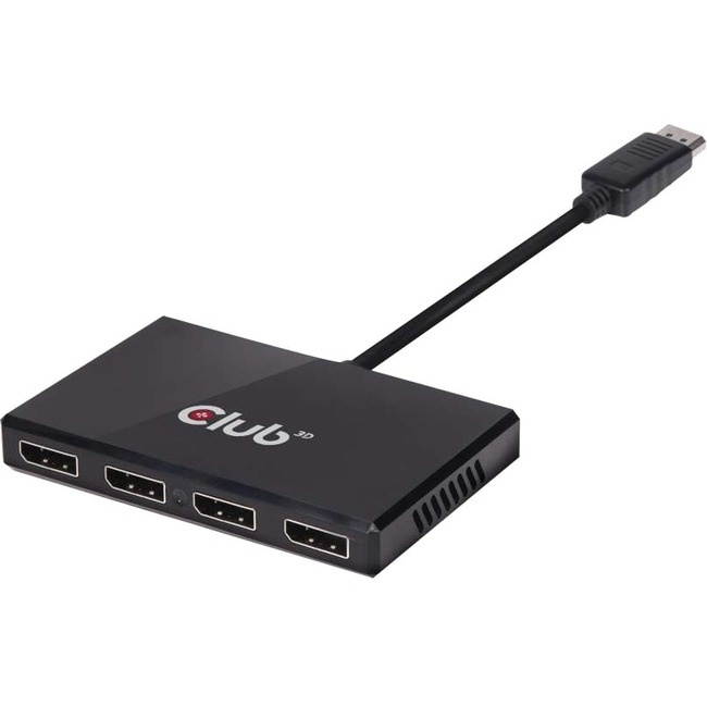 Club 3D Multi Stream Transport (Mst) Hub Displayport 1.2 Quad Monitor Usb Powered