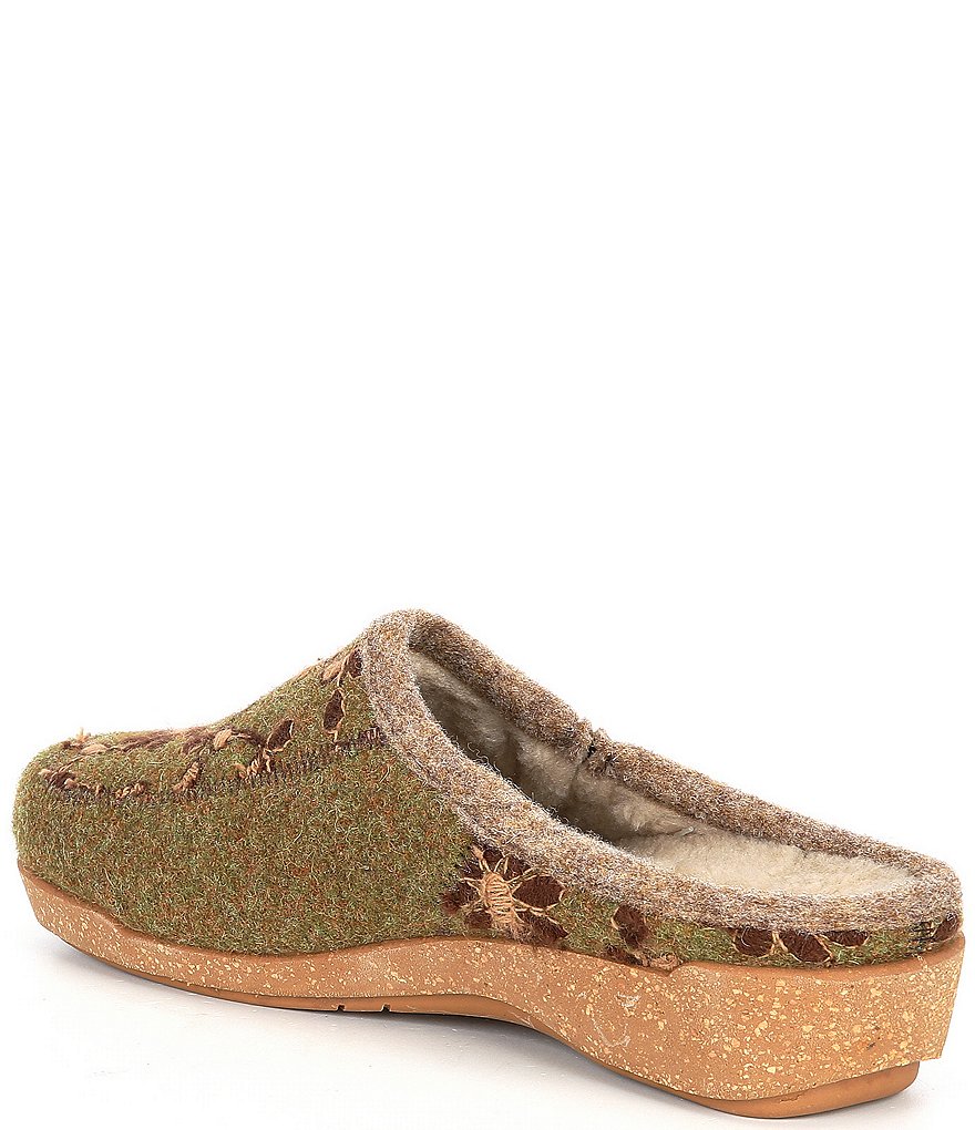 Taos Footwear Woolderness 2 Wool Cork Wedge Clogs