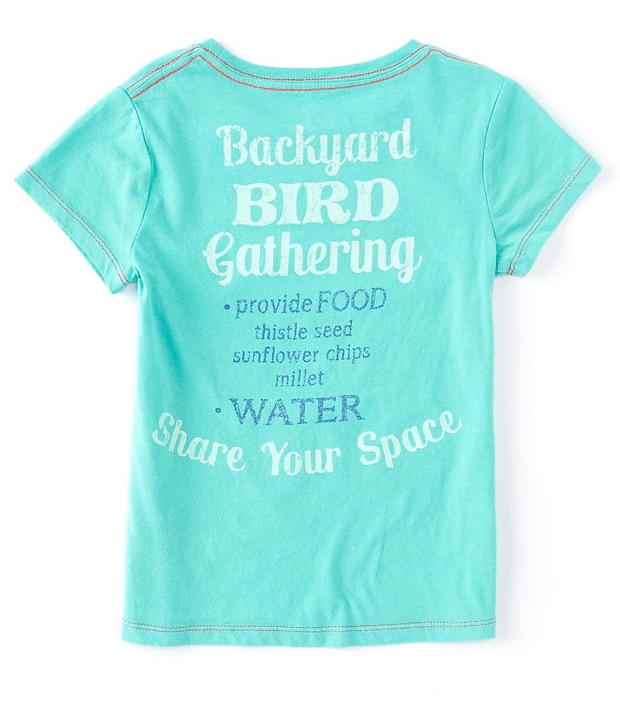 Peek X The Nature Conservancy Little/Big Girls 2T-12 Short-Sleeve Birds Graphic Tee