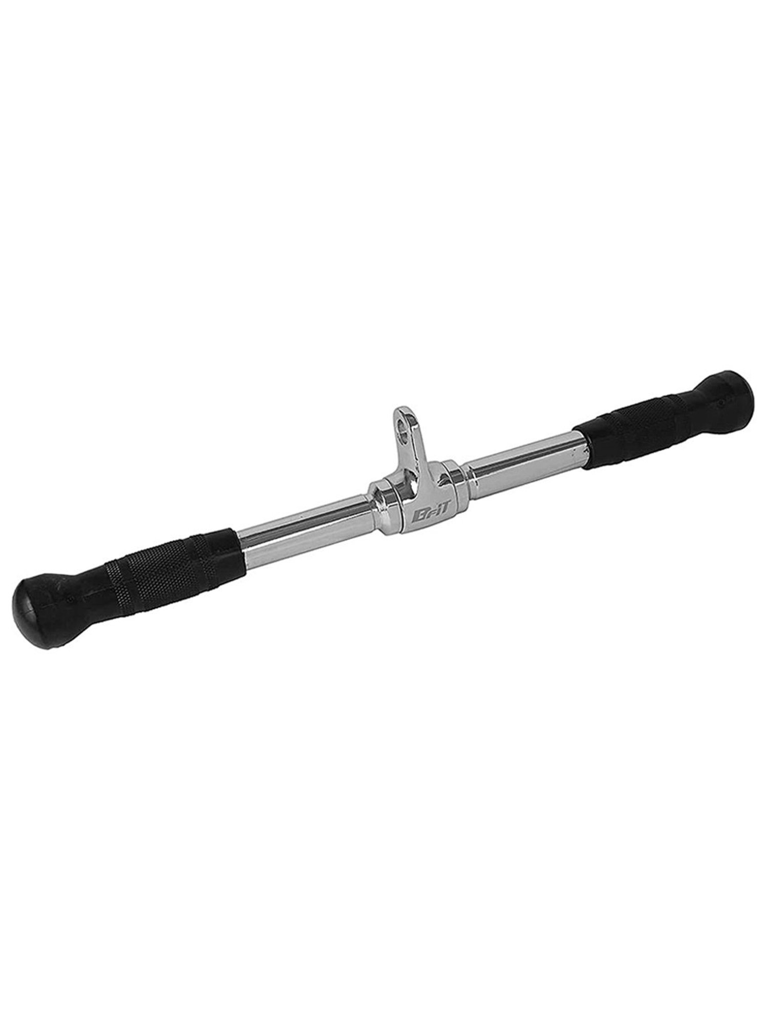 B Fit Gym Machine Cable attachments 18" Solid PRO-Grip LAT BAR (Silver)