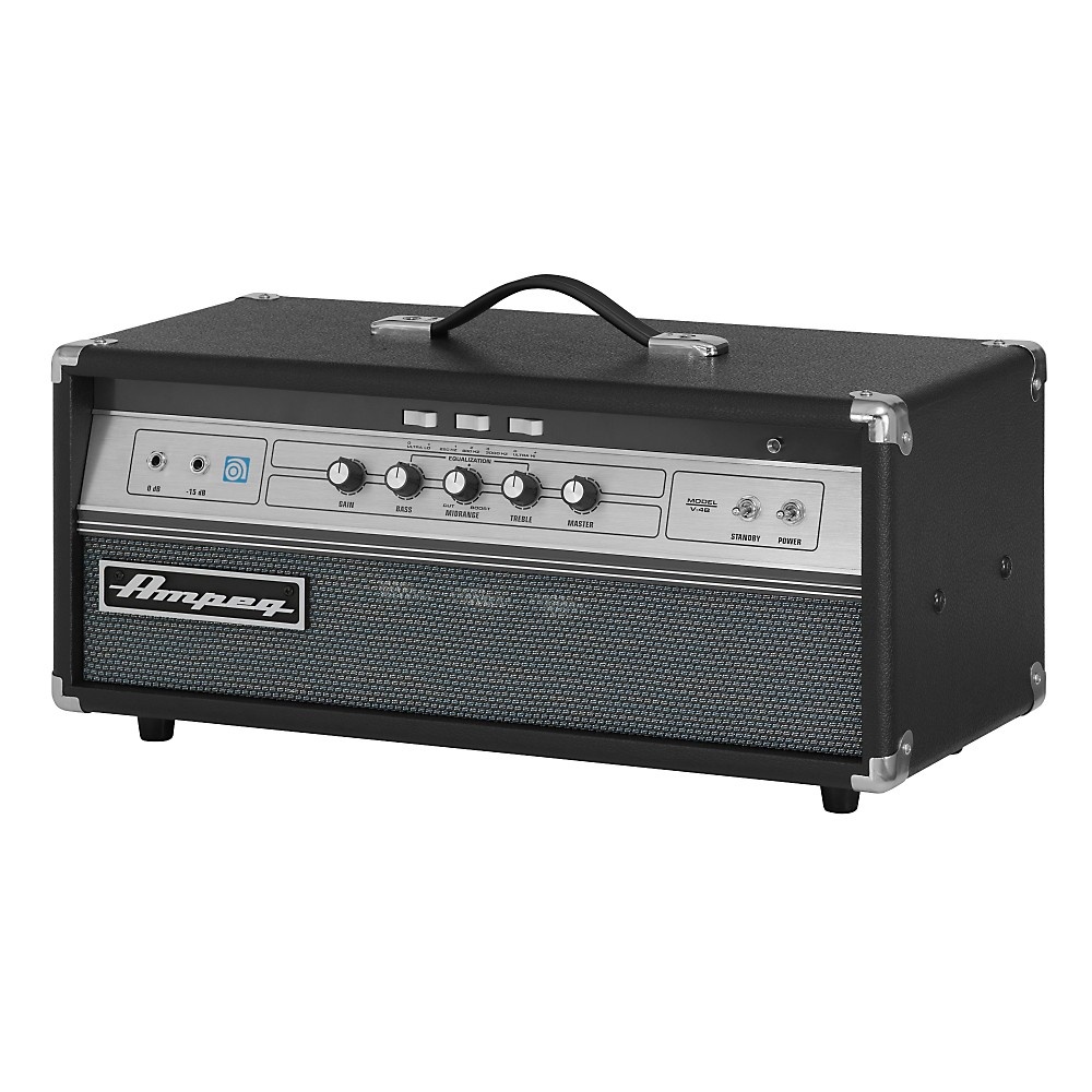 Ampeg V-4B All-Tube 100W  Classic Bass Amp Head Black