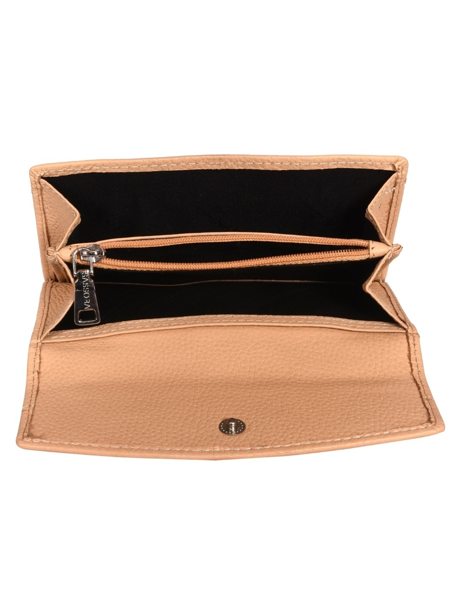 SASSORA QIU Beige Leather Wallet