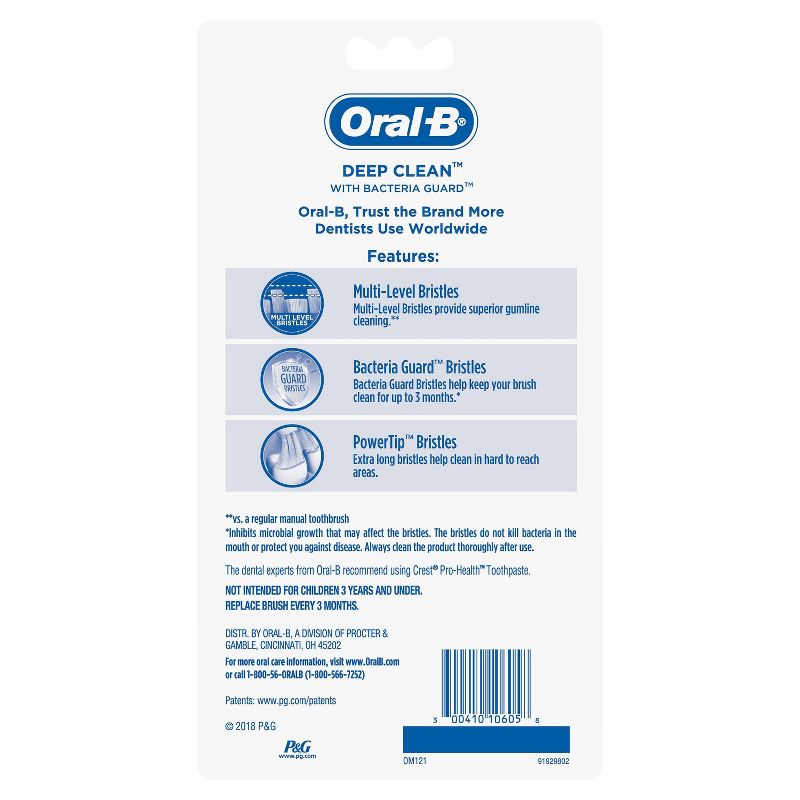 Oral-B Complete Deep Clean Toothbrush Medium - 6ct