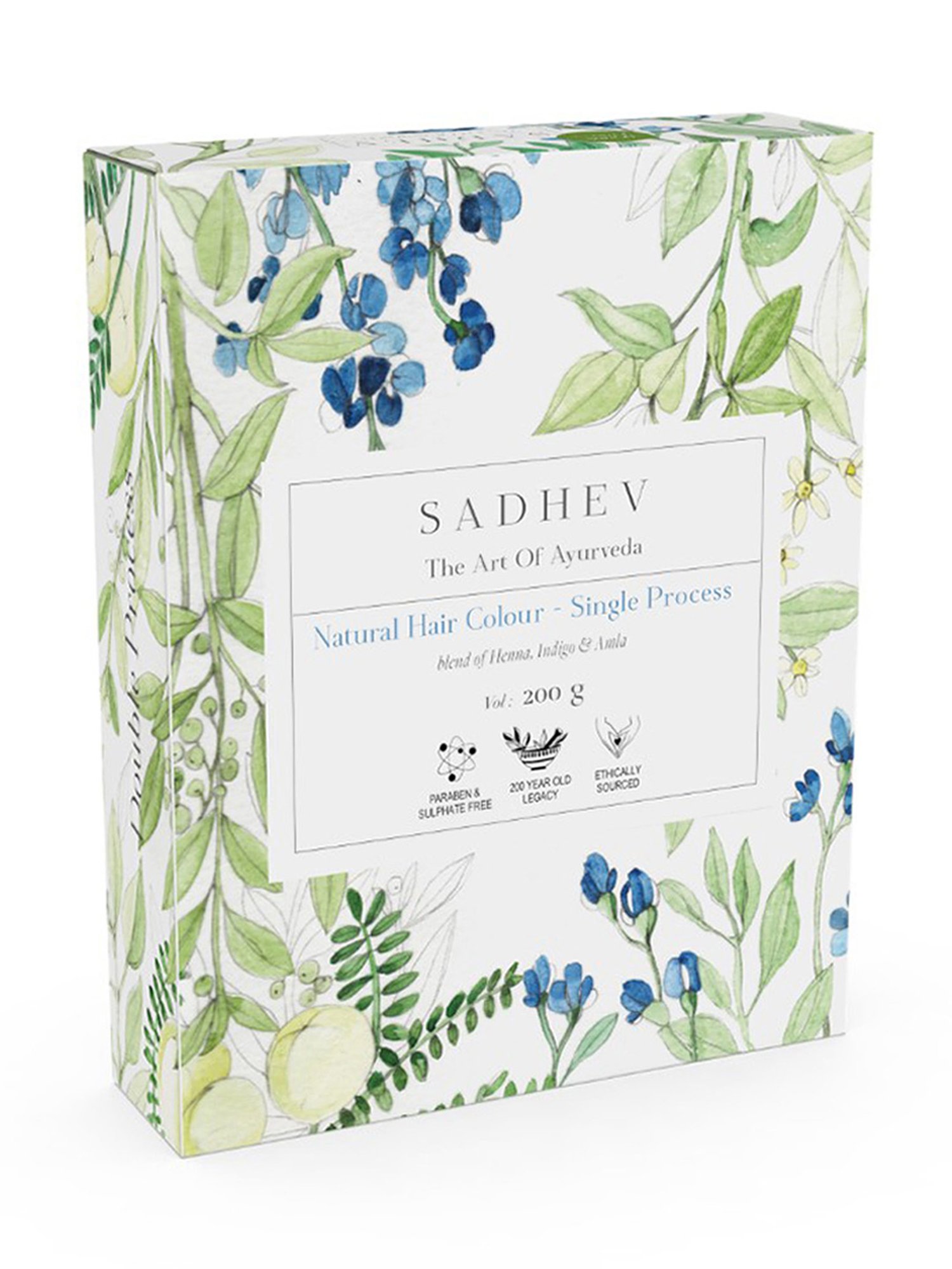 SADHEV Natural Hair Colour Single Process - 200 gm