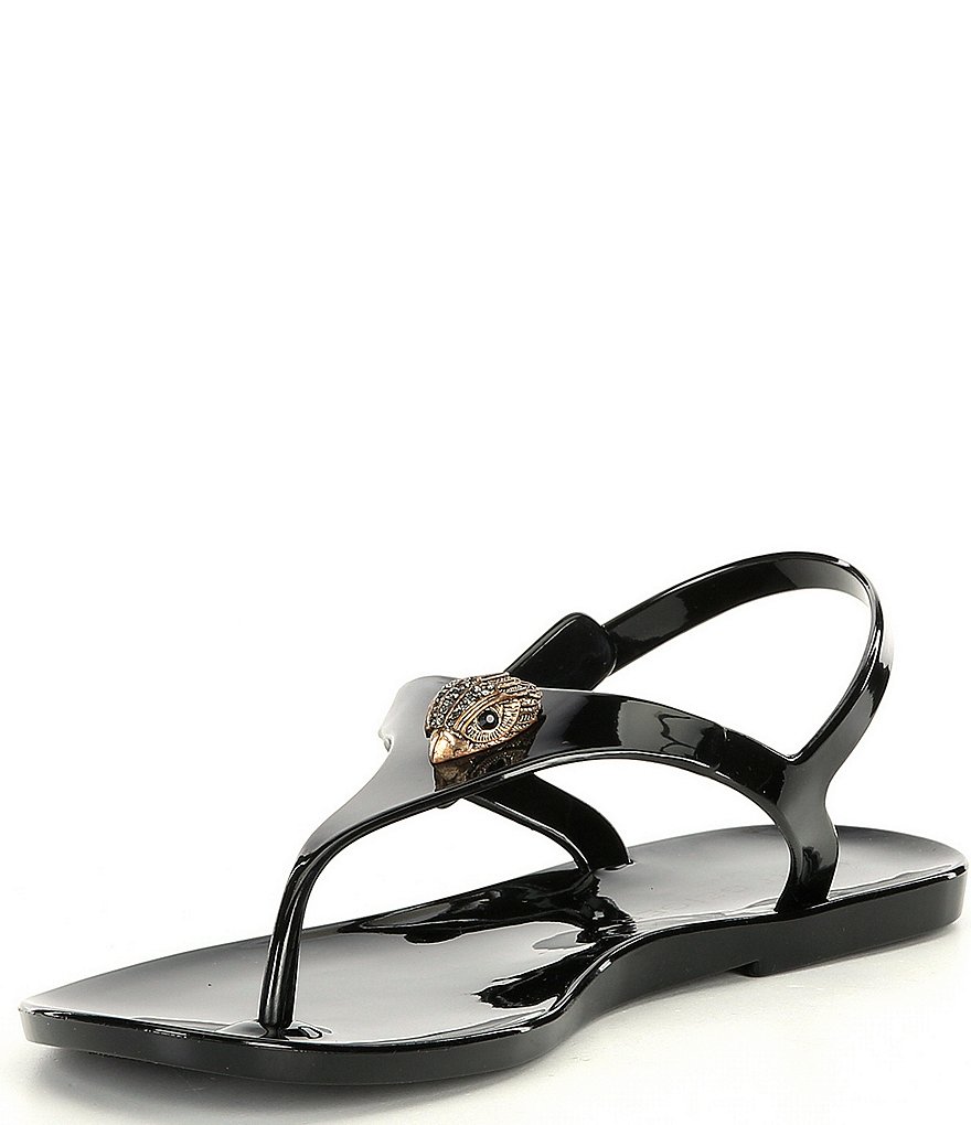 Kurt Geiger London Maddison Ornament Detail Jelly Flat Sandals