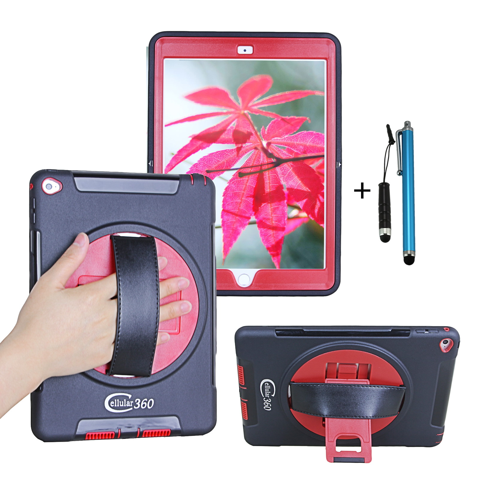 UAG Designed for Microsoft Surface Go 2 / Surface Go Case Scout w/Handstrap [Black] Rugged Military Drop Tested Protective Cover