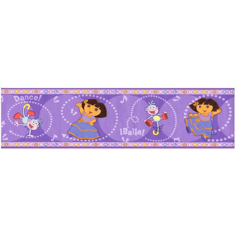Dance Baila Wall Paper Border Roll - Dora the Explorer..