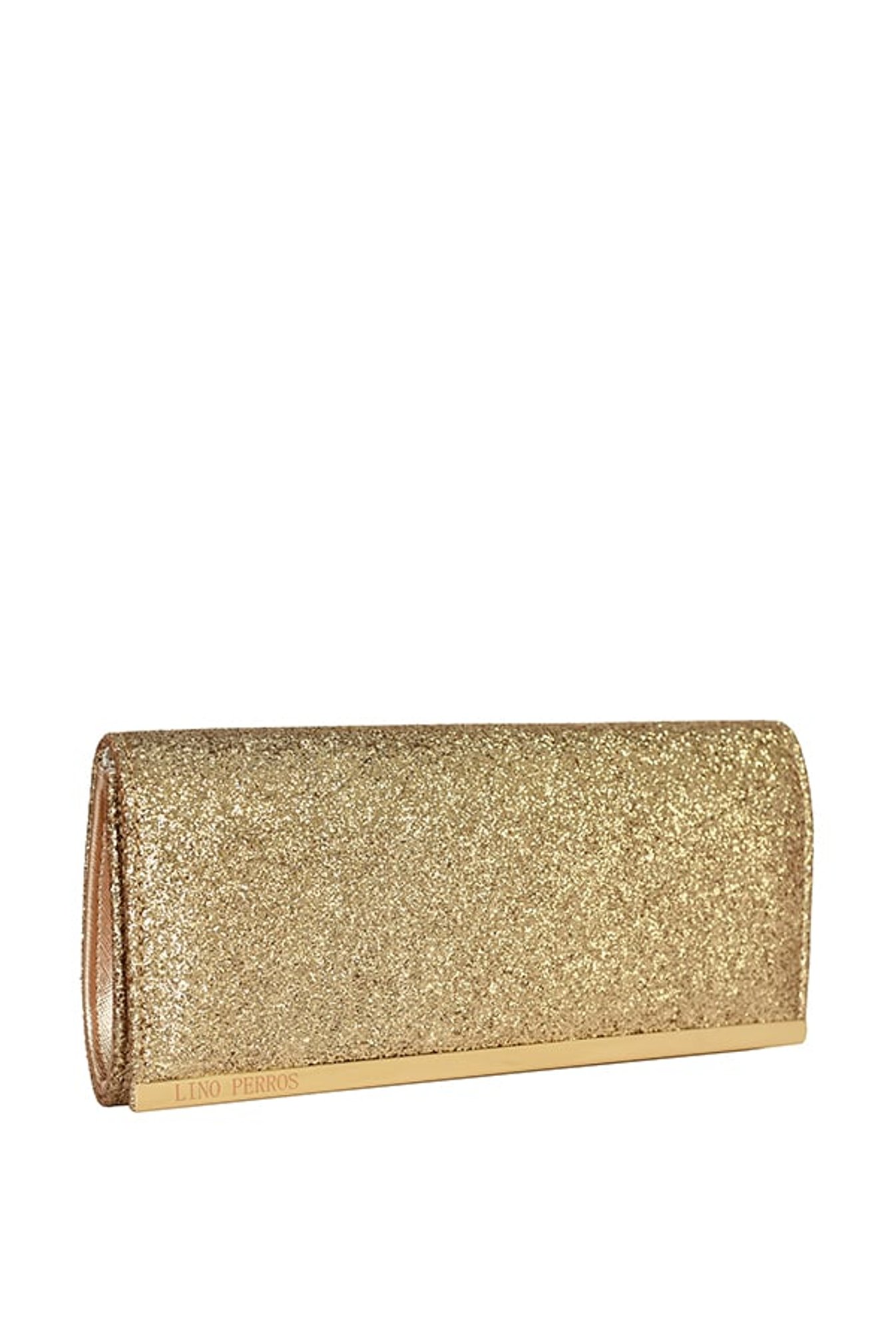 Lino Perros Golden Shimmer Flap Clutch
