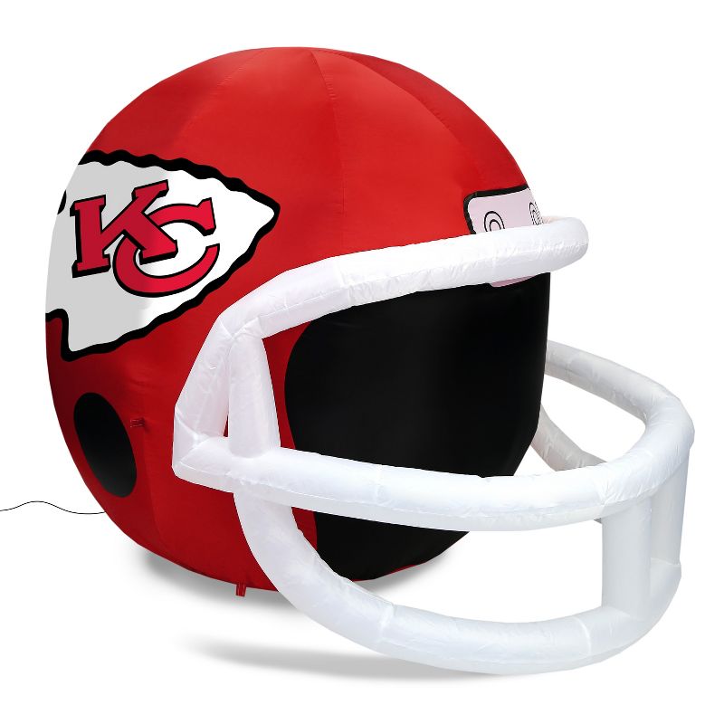 Fabrique NFL KANSAS CITY CHIEFS Team Inflatable Helmet   4 ft., 4 ft Tall, Red
