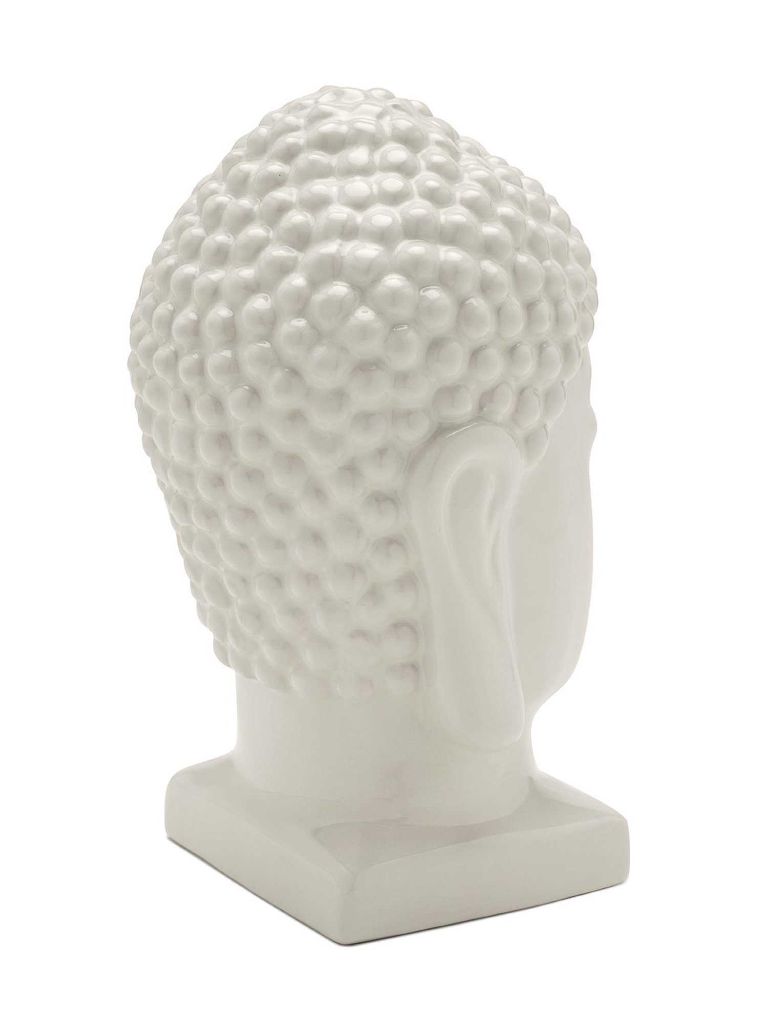 Pure Home and Living White Ceramic Textured Sculptures and Figurines