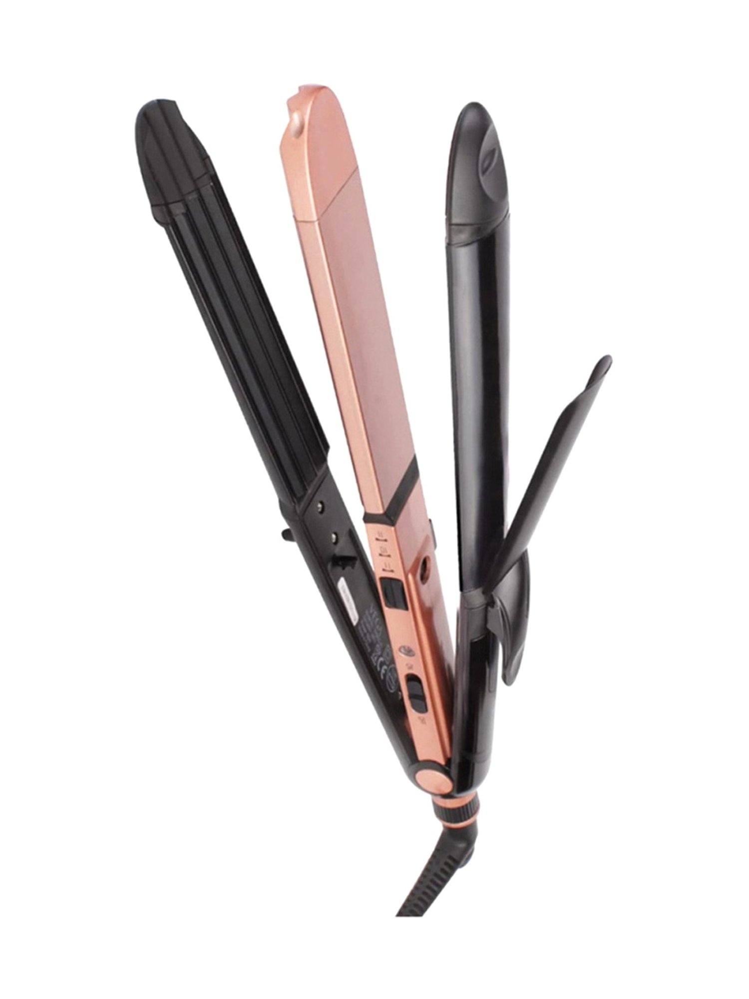 Vega 3 in 1 Keratin VHSCC-03 Hair Styler & Insta Glam VHDH-20 Hair Dryer Combo (Multicolor)