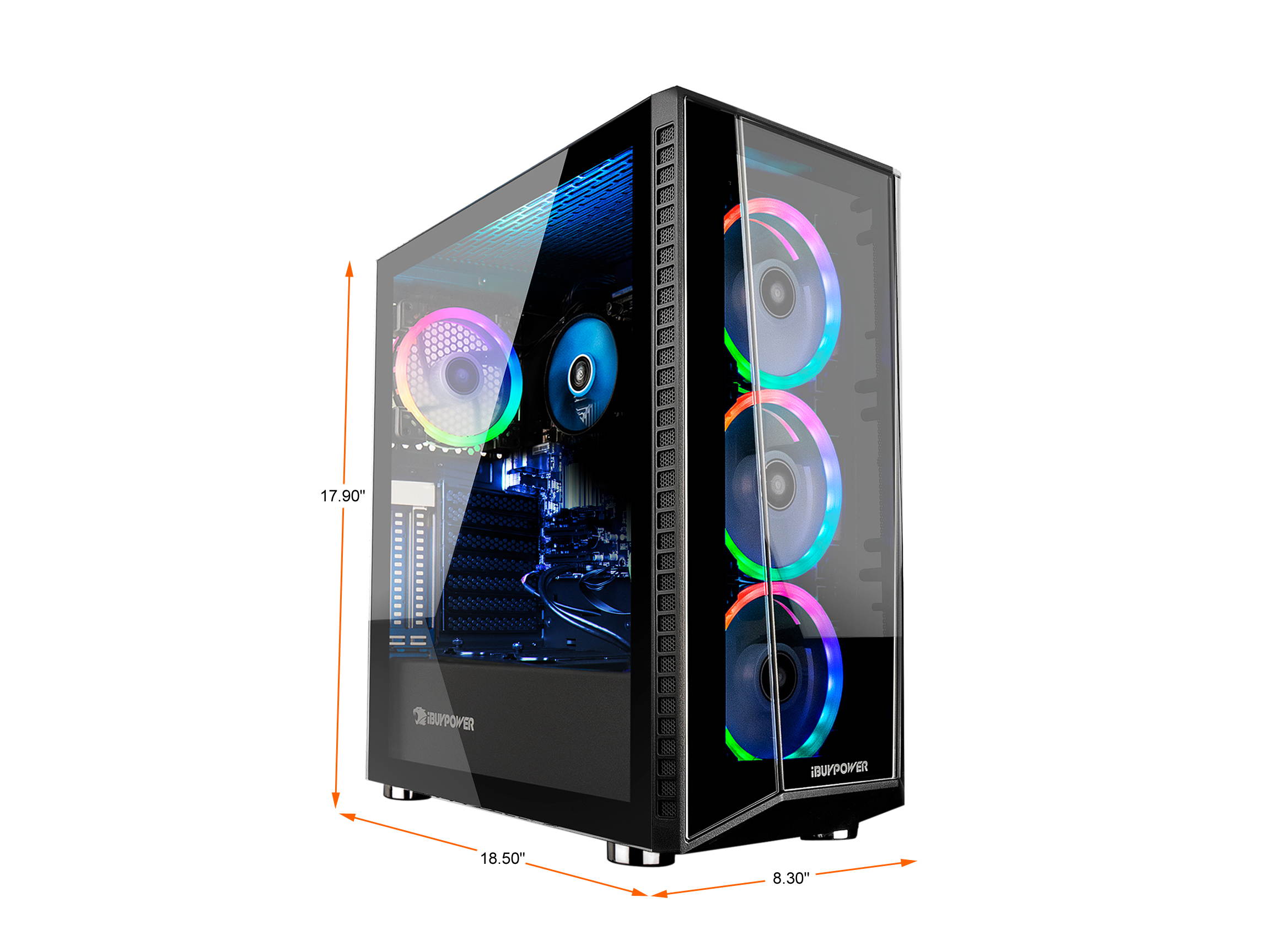 iBUYPOWER TraceMR153iN - Intel Core i7-10700 - 16 GB DDR4 - 480 GB SSD - Intel UHD Graphics 630 - Windows 10 Home - Desktop Computer
