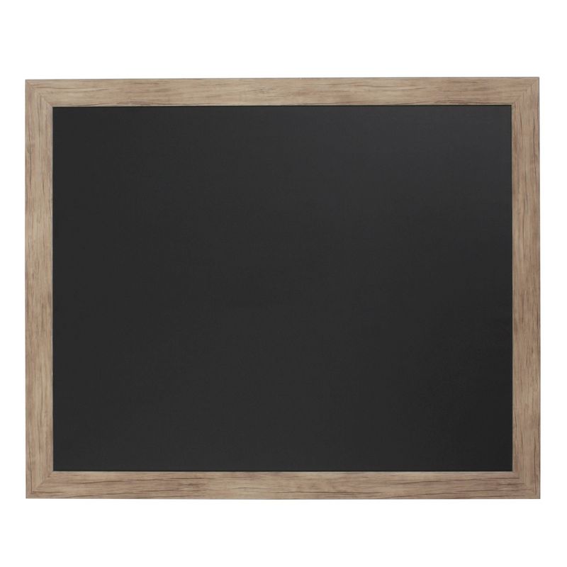 22" x 32" Cates Barn Door Wood Framed Chalkboard Rustic Brown - Kate and Laurel