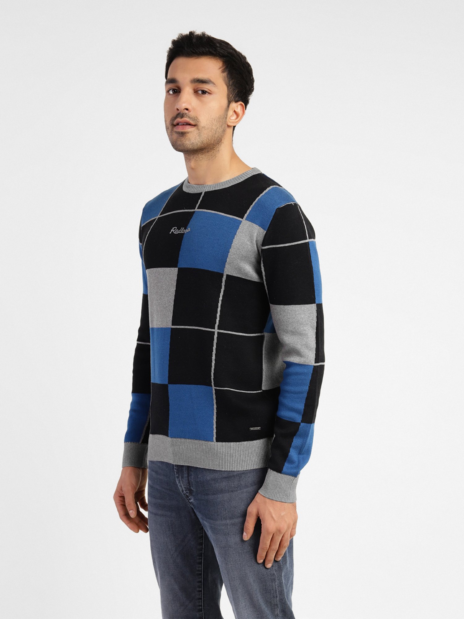 Levi'S Multi Regular Fit Self Pattern Sweaters
