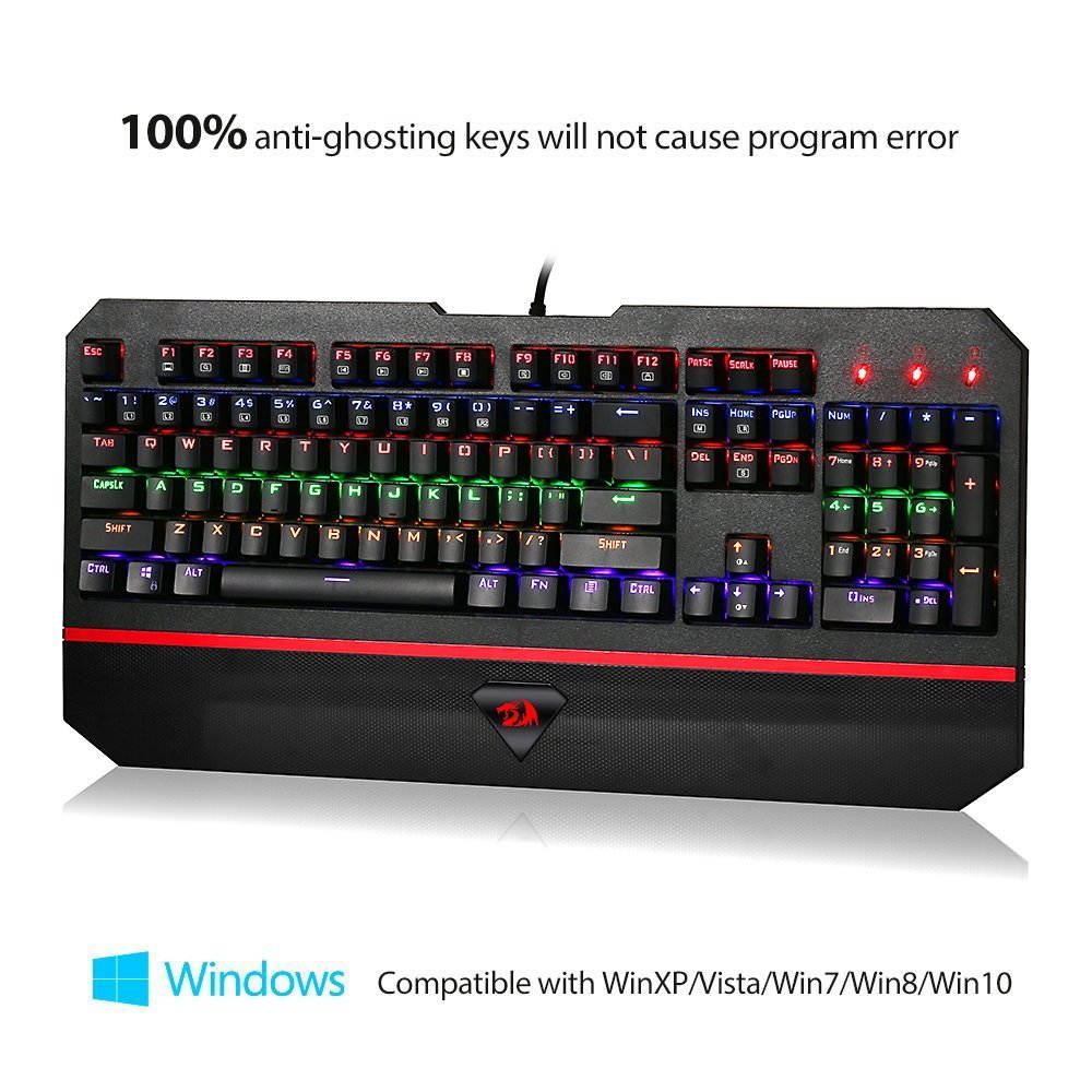 Redragon K558 ANALA RGB Mechanical Gaming Keyboard (LED Multiple Color Backlit)