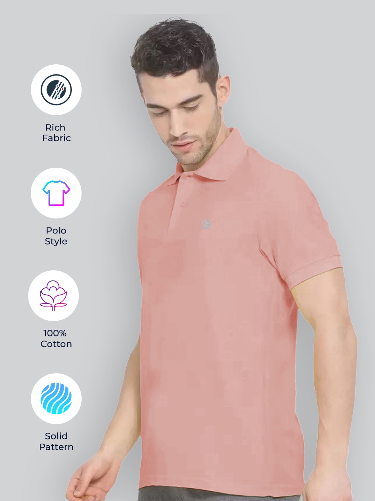 Lux Nitro Pink Regular Fit Polo T-Shirt