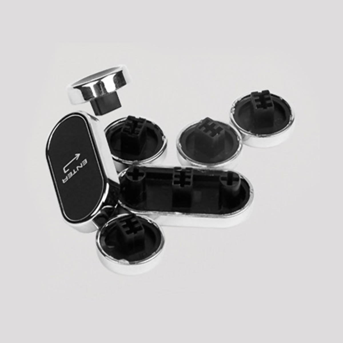 Mechanical Gaming Keyboard with Kailh Blue Switches White Backlight Silver Plate and Black Steampunk Retro Typewriter Style keycaps 68 Keys Mini Keyboard