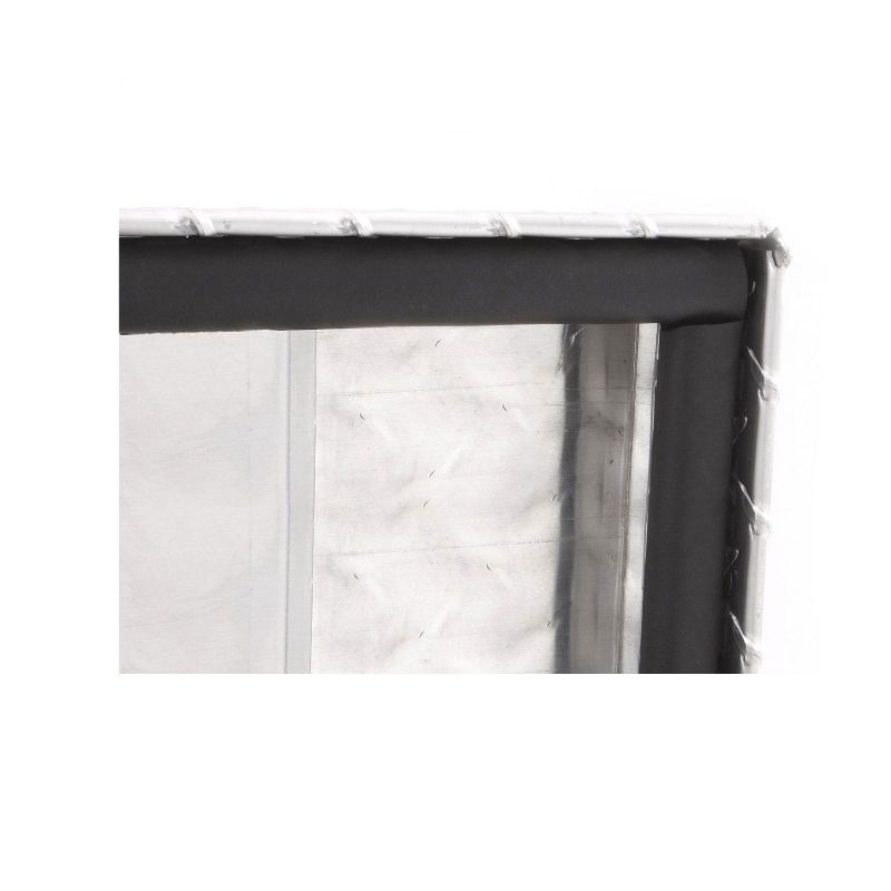 Lund Inc 9760 60 Inch Aluminum Weatherproof Side Mount Bin Truck Bed Lockable Tool Box Storage Organizer with Hinged Fixed Lid, Brite Silver