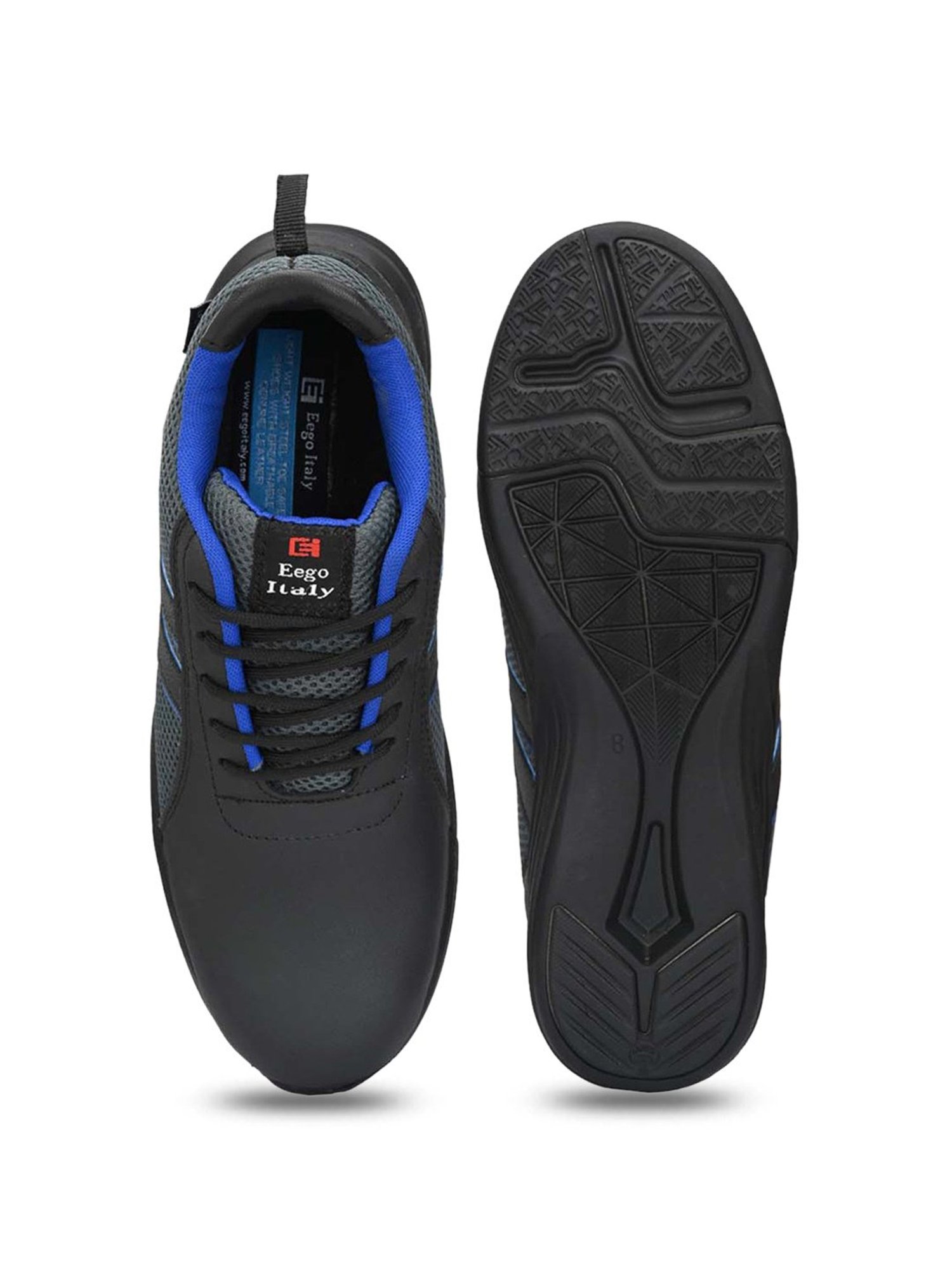 Eego Italy Men's Black Running Shoes