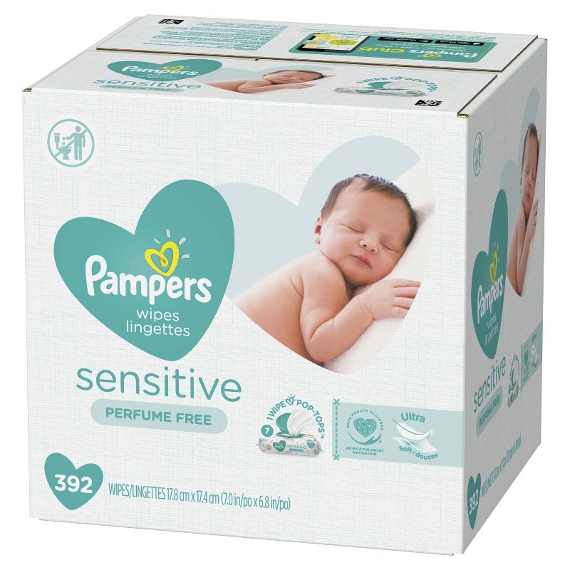 Pampers Cruisers 360 Disposable Diapers Size 4 - 116ct & Pampers Sensitive Baby Wipes - 392ct - Bundle
