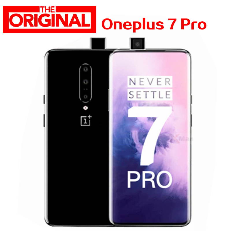 Global ROM original Oneplus 7 PRO Smart Phone Android 9 Snapdragon 855 2K AMOLED 48MP Camera 3120X1440 6GB RAM 128GB ROM(Gray)