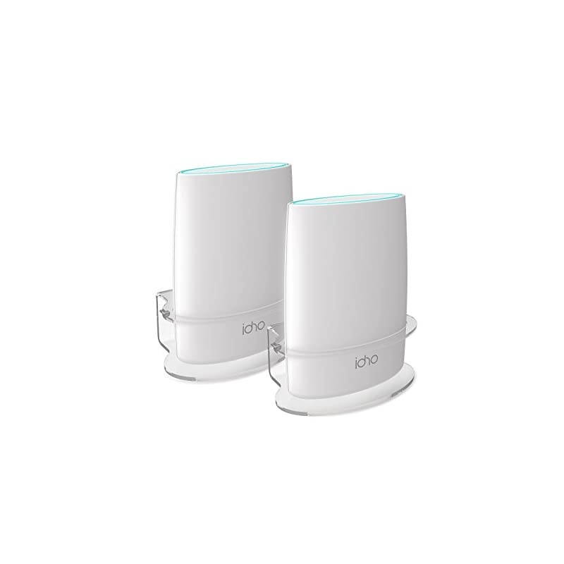 Netgear Orbi Wall Mount  Sturdy Clear Acrylic Wall Mount Bracket for NETGEAR ORBI AC3000AC2200 Tri Band Home WiFi Router 2 Packs