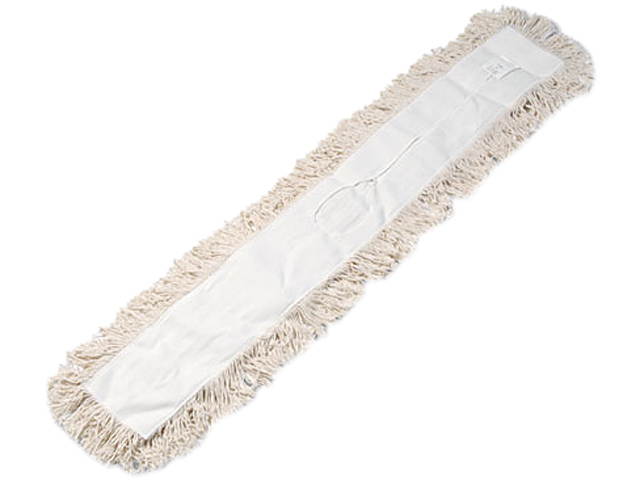 UNISAN 1348 Industrial Dust Mop Head, Hygrade Cotton, 48w x 5d, White