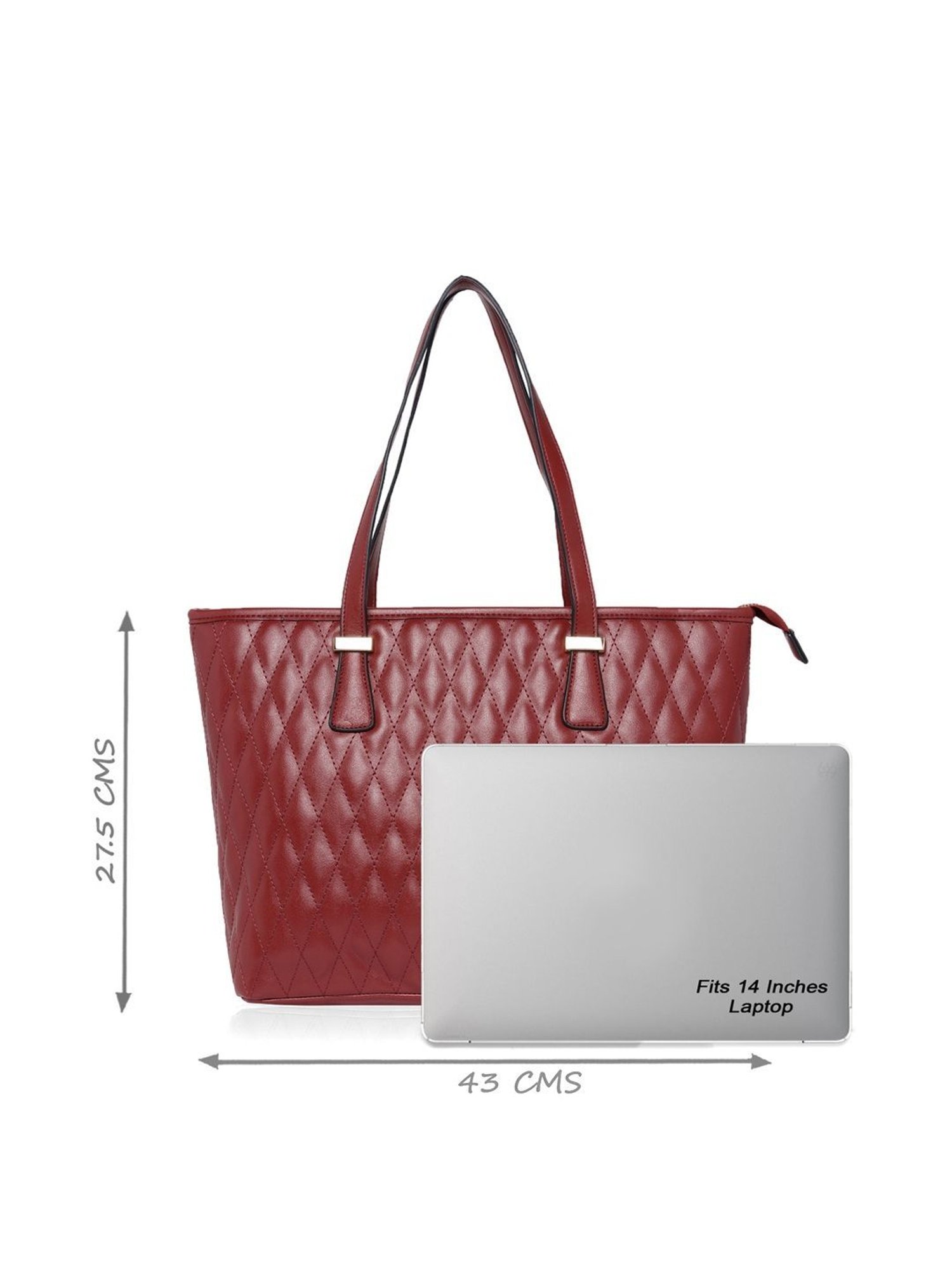 Call It Spring Black Combo Solid Large Tote Handbag