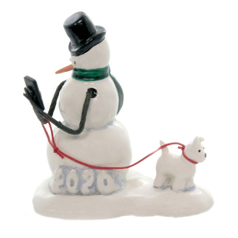 Department 56 Accessory 3.25" Lucky The Snowman Dated 2020 Dog Christmas  -  Decorative Figurines