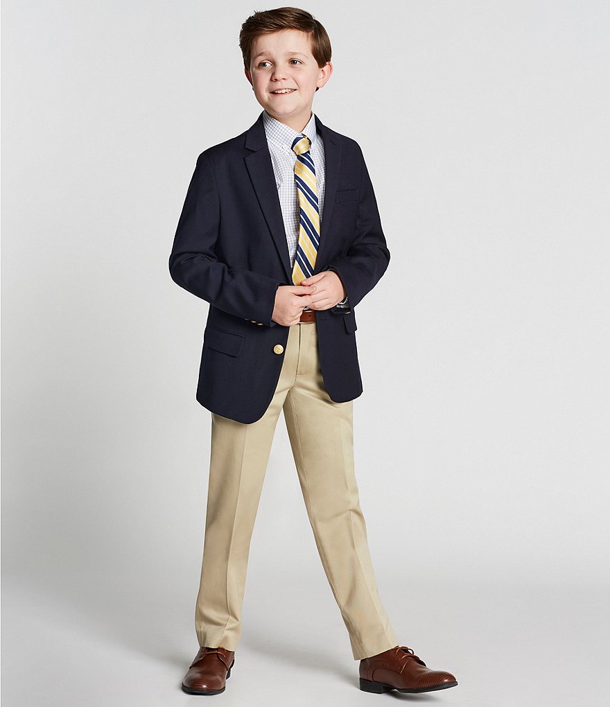 Class Club Big Boys 8-20 Husky Fit Twill Pants