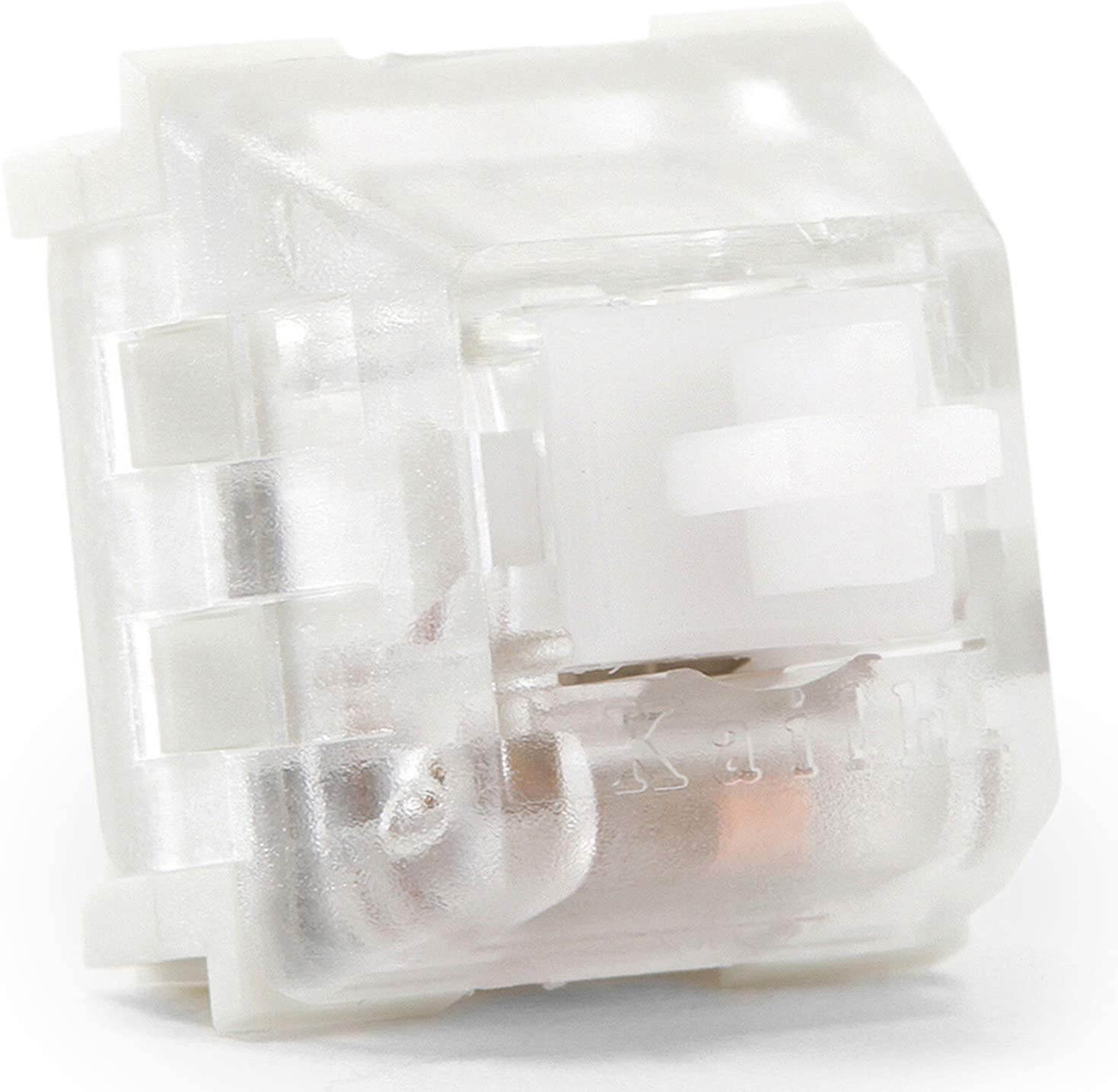 Drop Halo Clear Keyboard Switches &mdash; Plate Mounted, Tactile, 65g, Cherry-Style, Quiet Switches, by Kaihua (Halo Clear, 110 Pack)