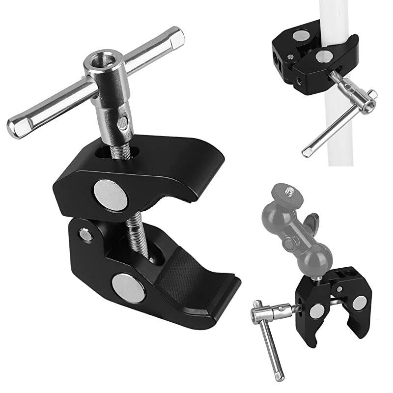 PSMA3 Large Super Clamp with 14quot and 38quot Thread for Flash Camera Monitor