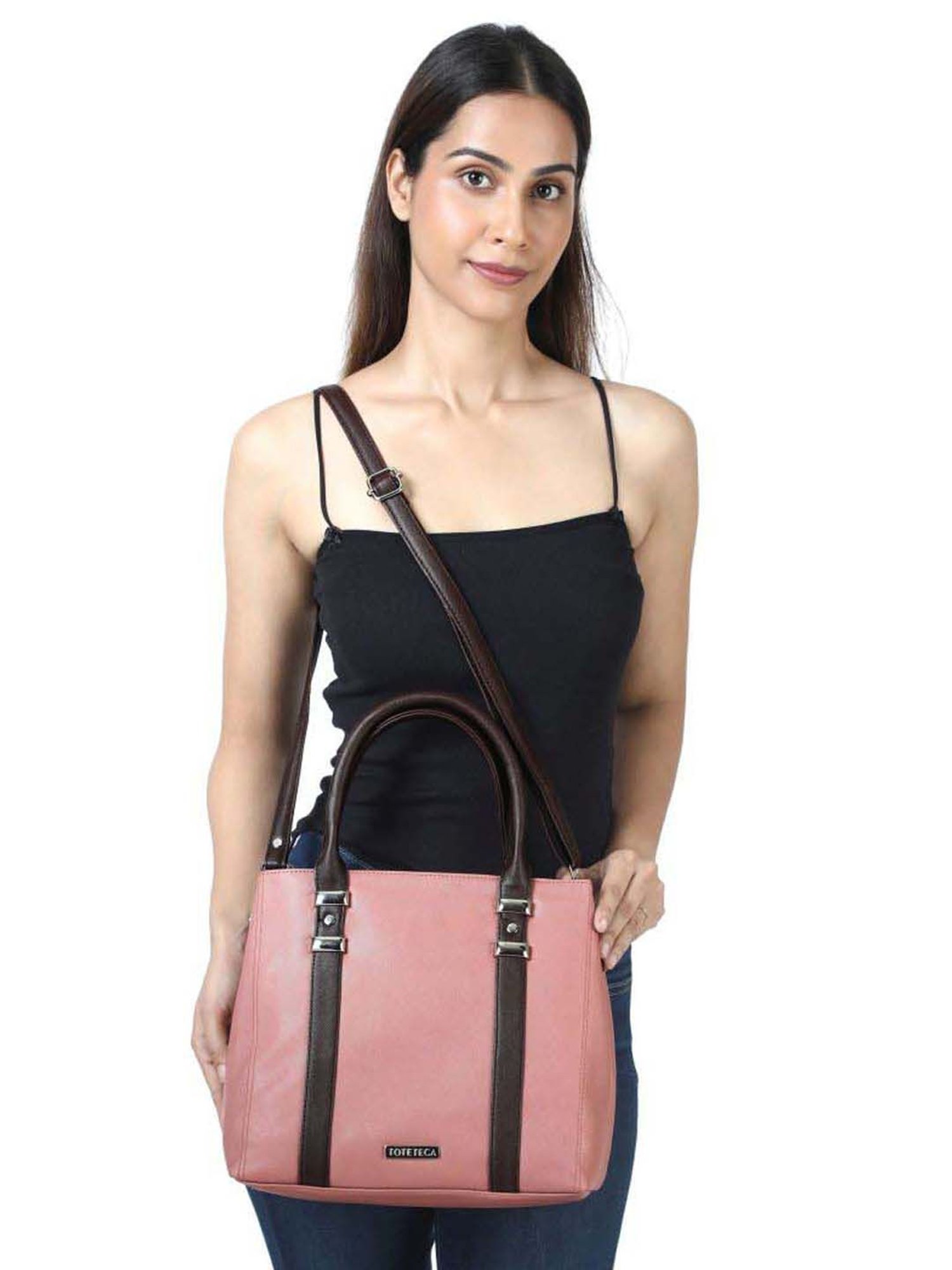 Toteteca Pink Solid Medium Handbag