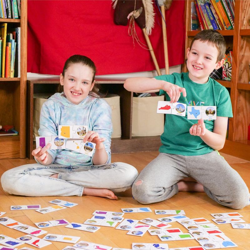 The Learning Journey Match It! States & Capitals 50 self correcting puzzle sets