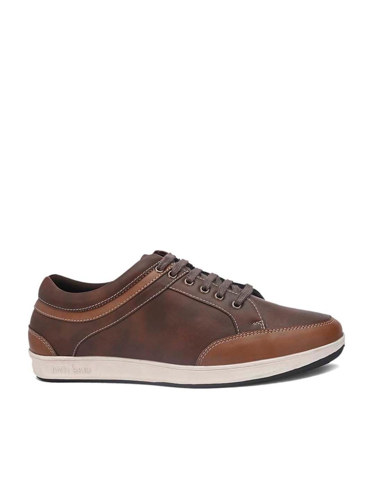 El Paso Men's Brown Casual Sneakers