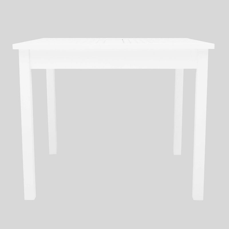 Bradley Outdoor Square Patio Stacking Table - White - Vifah